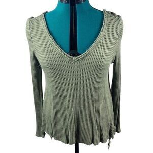 Lazy Sunday Waffle Tunic Top